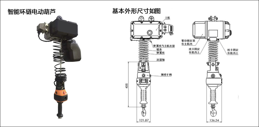 智能環(huán)鏈電動(dòng)葫蘆示意圖